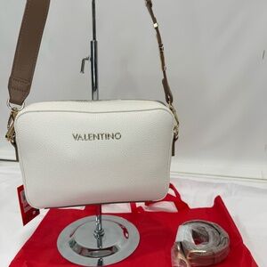 NWT Valentino by Mario white crossbody multi straps